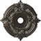 Ekena Millwork Attica PVC Ceiling Medallion (Fits Canopies up to 7 3/4"), Metallic Charcoal, 22"OD x 3 1/2"ID x 1"P CMP22ATCCH - alternate 1